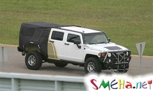 Появились шпионские фото пикапа Hummer H3